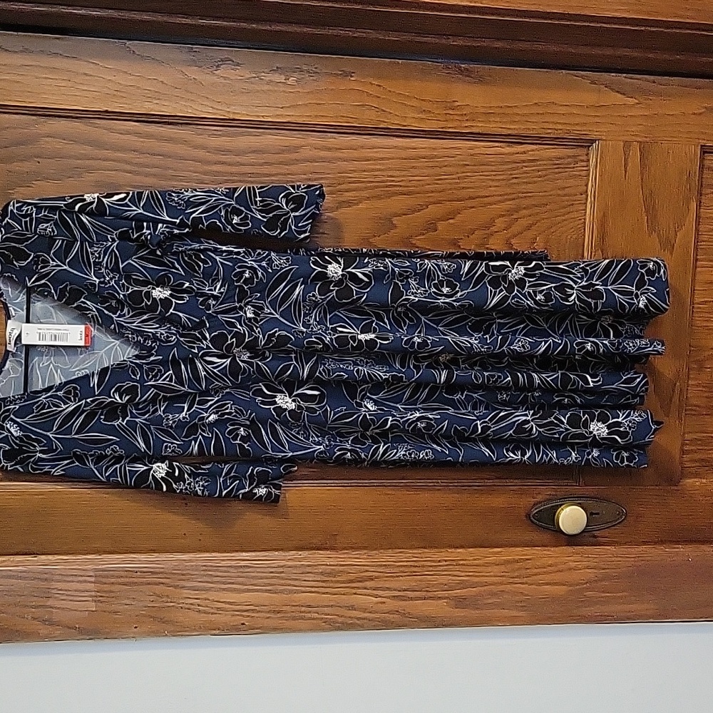 Leota Brand New Blue Floral Dress